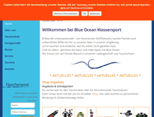 Tablet Screenshot of blue-ocean-wassersport.com
